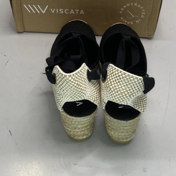NEW VISCATA Barcelona Escala Canvas Espadrille Wedge Sandals – Women’s Size 9 – - Picture 7 of 13